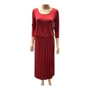 Nicole Richie Collection - EC - Vibrant Red Asymmetrical Maxi Dress